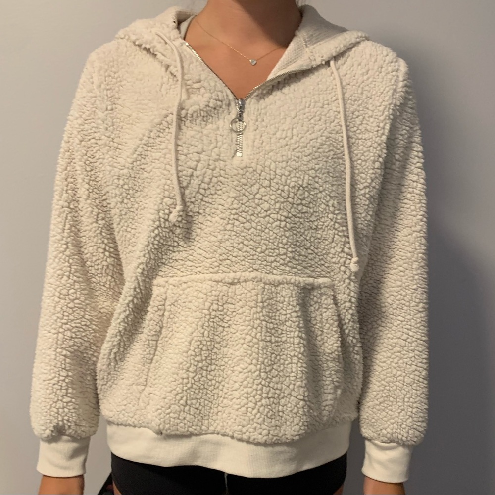 sherpa hoodie